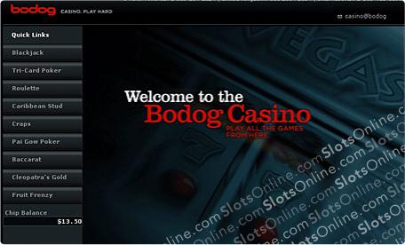 Bodog Casino Lobby